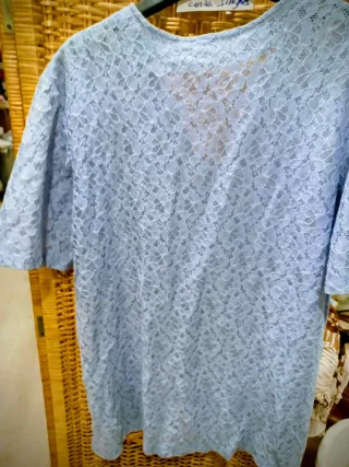 Blusas Patchwork Estampada y otra color Malva