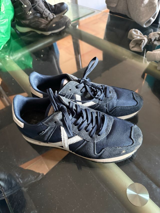 Zapatillas Munich Azul y Blanco
