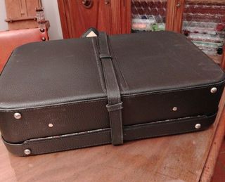 Valigia vintage in cuoio anni '50