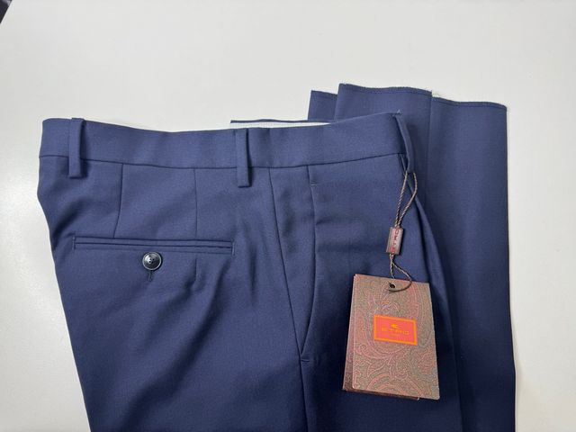 Pantaloni ETRO Milano Slim Fit Blu Navy · Nuovi