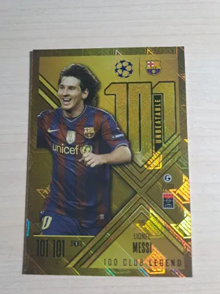 Cromo Messi 101 Club Legend