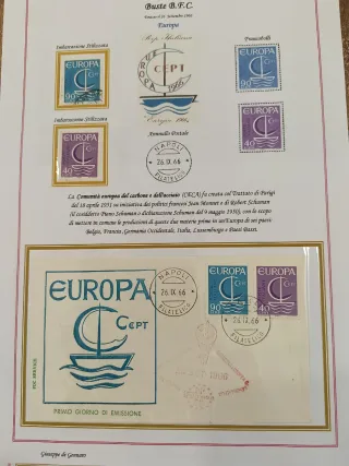 Collezione francobolli EUROPA 1966 FDC