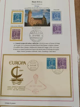 Collezione francobolli EUROPA 1966 FDC