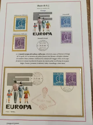 Collezione francobolli EUROPA 1966 FDC