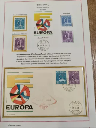 Collezione francobolli EUROPA 1966 FDC