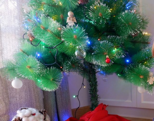 Árbol de Navidad Efecto Nieve