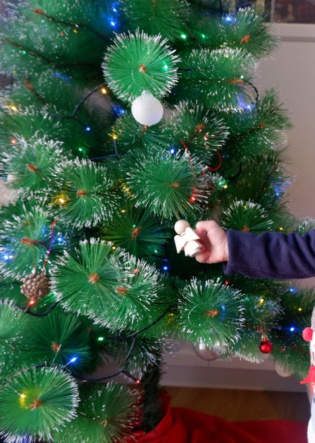 Árbol de Navidad Efecto Nieve