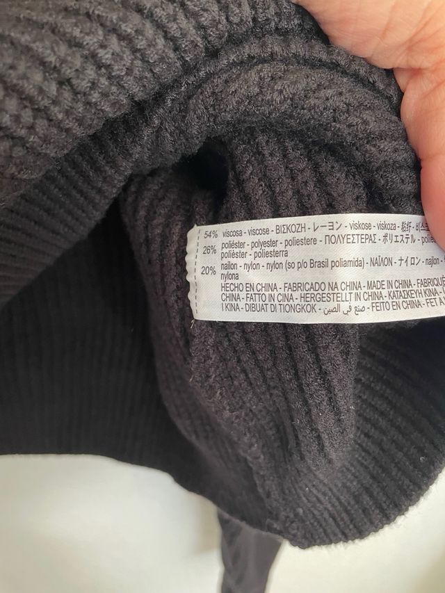 Suéter Zara Negro Nuevo con Etiqueta