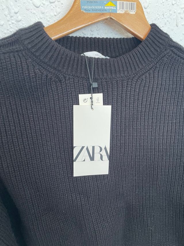 Suéter Zara Negro Nuevo con Etiqueta