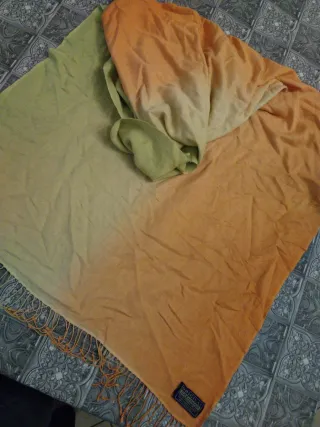 Pashmina Original verde arancione