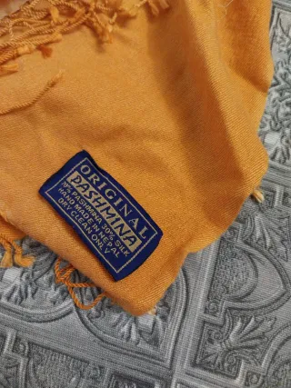 Pashmina Original verde arancione