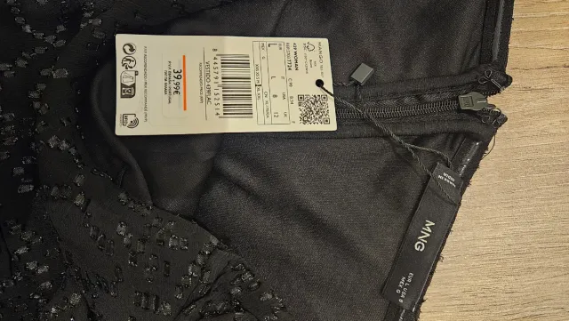 Vestido corto Mango negro