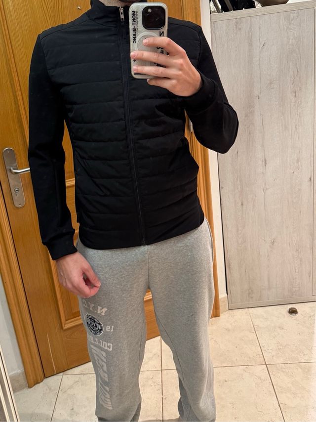 Giubbotto imbottita nera Springfield