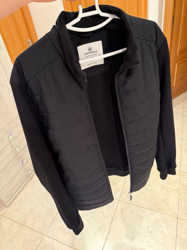 Giubbotto imbottita nera Springfield