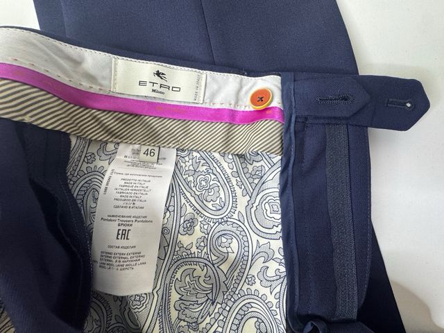 Pantaloni ETRO Milano Slim Fit Blu Navy · Nuovi