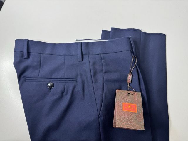 Pantaloni ETRO Milano Slim Fit Blu Navy · Nuovi