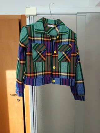 Giacchino/camicia bambina fantasia scozzese ,