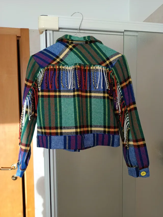 Giacchino/camicia bambina fantasia scozzese ,