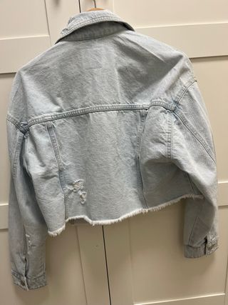 Cazadora tejana desgastada