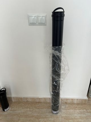 Tubo Pellets Acero Inoxidable Negro