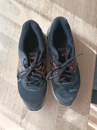 Zapatillas ASICS Running Negro Naranja