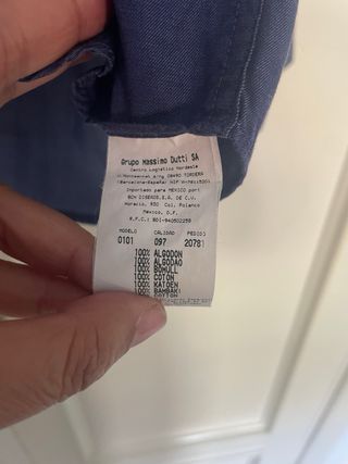 Camiseta Massimo Dutti Gris Talla L