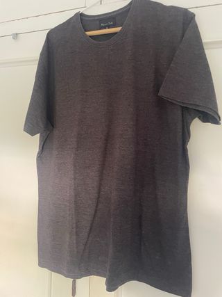 Camiseta Massimo Dutti Gris Talla L