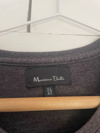 Camiseta Massimo Dutti Gris Talla L
