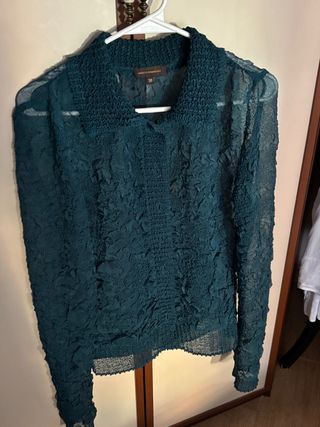 Camisa Adolfo Dominguez Verde Talla 38