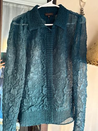 Camisa Adolfo Dominguez Verde Talla 38