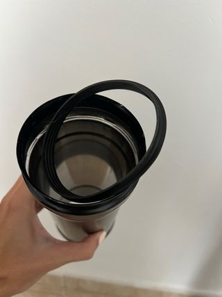 Tubo para pellet negro acero inoxidable