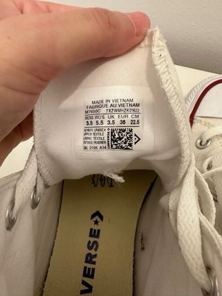 Converse Blancas Mujer Talla 36