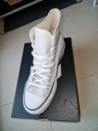 Converse Plataforma Nuevas Gris/Blanco