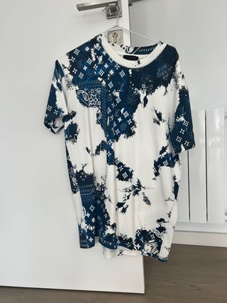 Camiseta Louis Vuitton Azul y Blanca