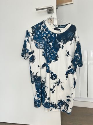 Camiseta Louis Vuitton Azul y Blanca
