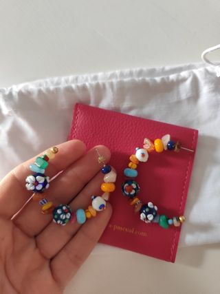 Pendientes Aro Zara Multicolor