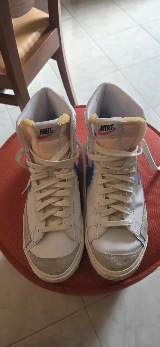 Nike Blazer Mid '77 Vintage Bianche Blu