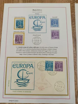 Collezione francobolli EUROPA 1966 FDC