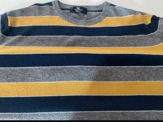 Maglione Old River uomo lana righe