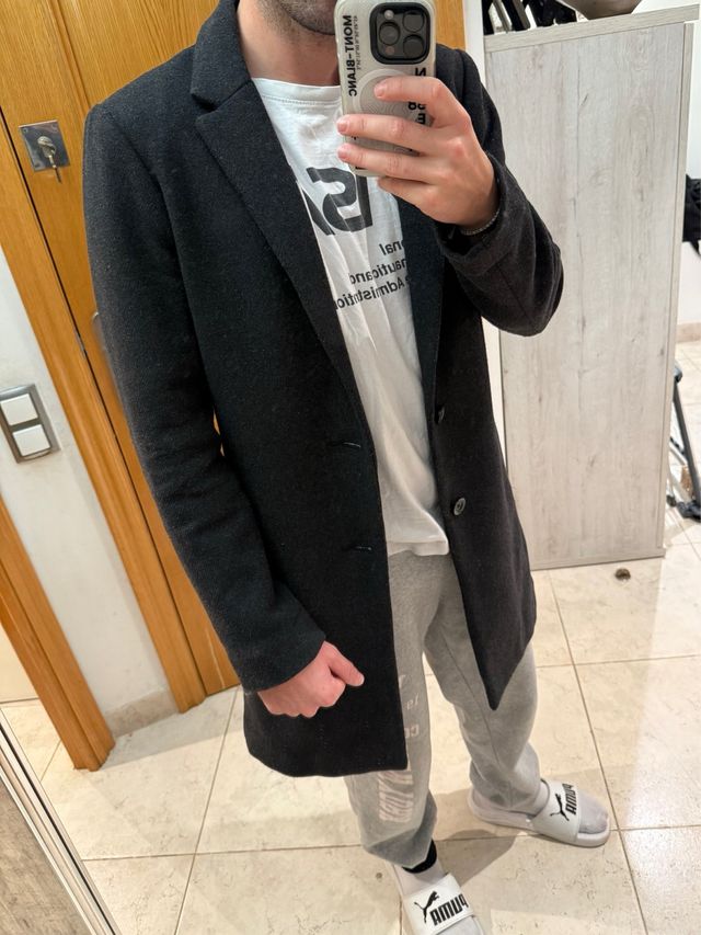 Parka lunga Hollister nera