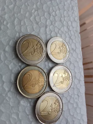 Lote 5 monedas 2 euros España
