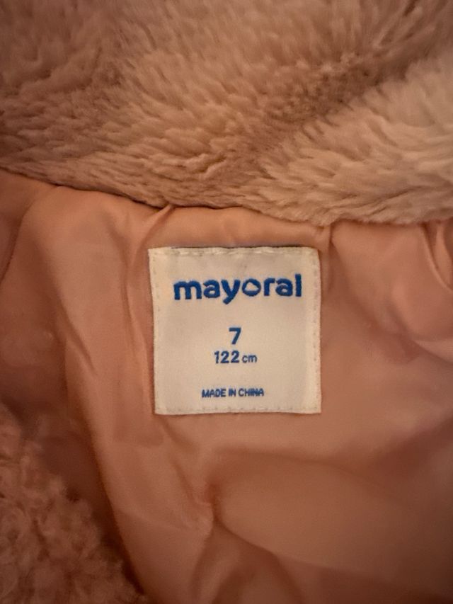 Abrigo niña rosa Mayoral 7 años