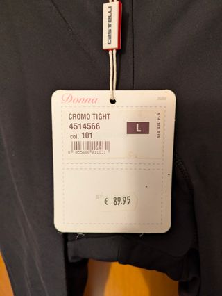 NUEVO Culote mujer CASTELLI CROMO LIGHT talla L