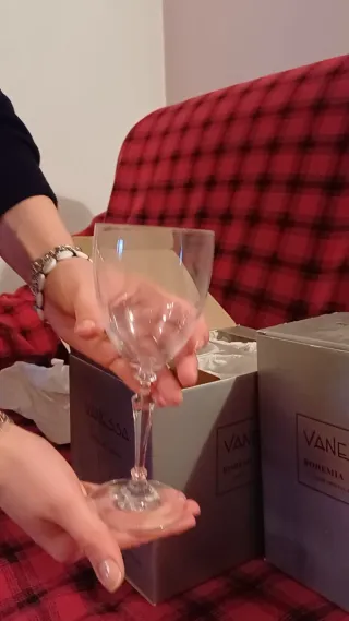 Bicchieri cristallo Vanessa Bohemia