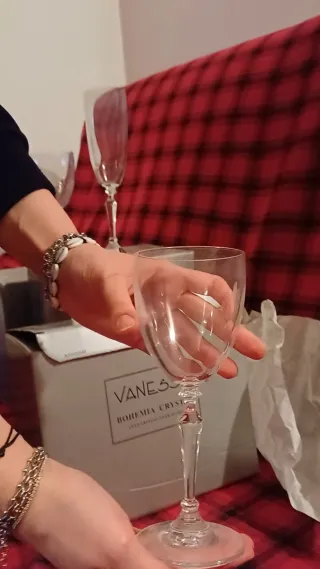 Bicchieri cristallo Vanessa Bohemia