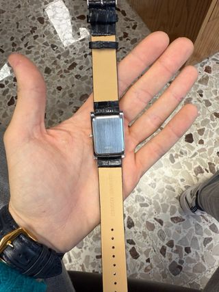 Orologio Seiko Tank Vintage Argento Nero