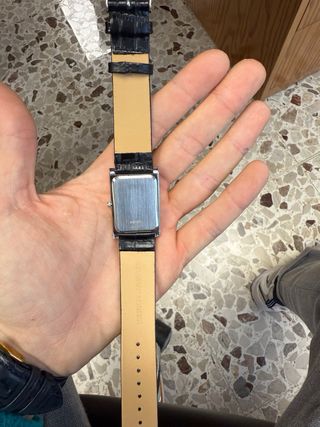 Orologio Seiko Tank Vintage Argento Nero