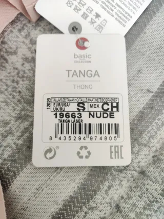 Tanga sin costuras talla única