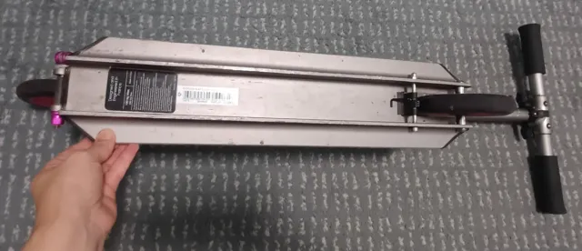 Patinete Oxelo rosa y plateado