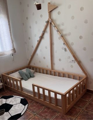 Cama Montessori Madera con diseño de barco